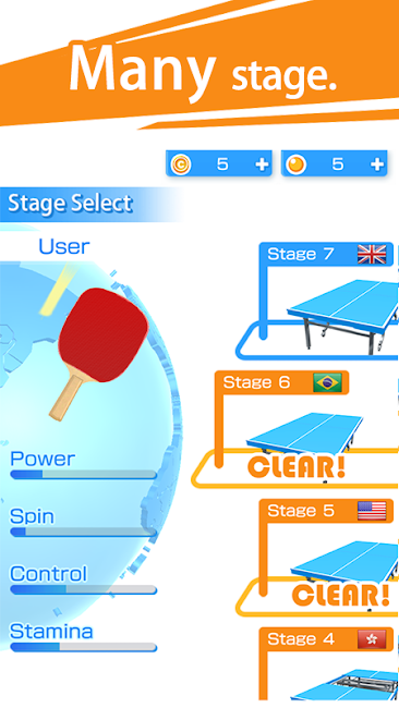 Table Tennis 3D Pro MOD (Unlimited Money) Stages