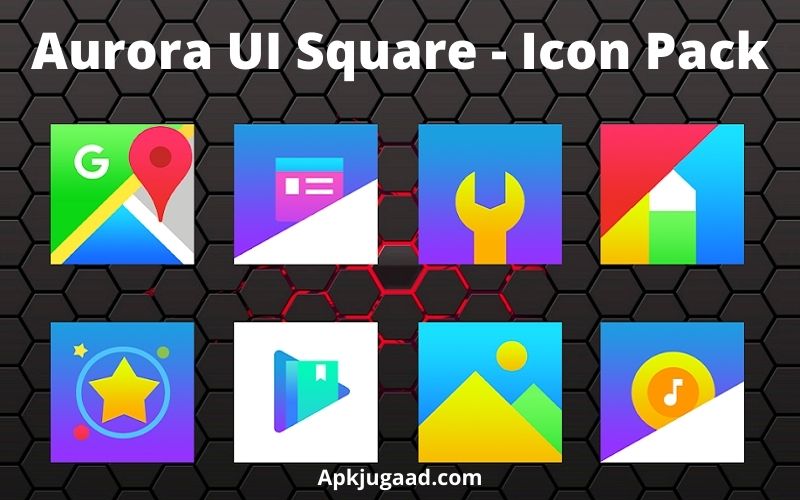 Aurora UI Square - Icon Pack- Feature Image-min