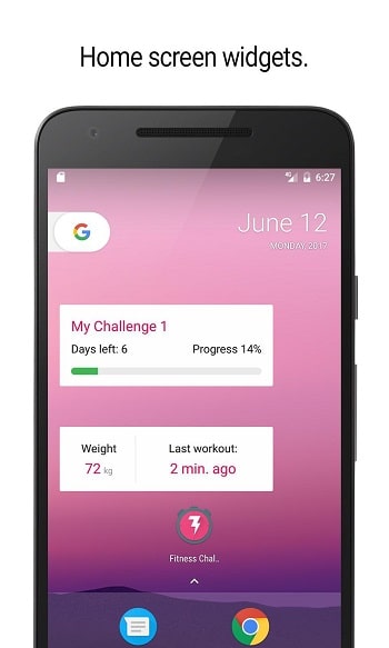 Home Workout - 30 Day Fitness Challenge-Home Screen Widget-min