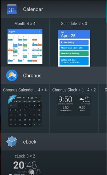 Chronus Information Widgets-Widgets-min
