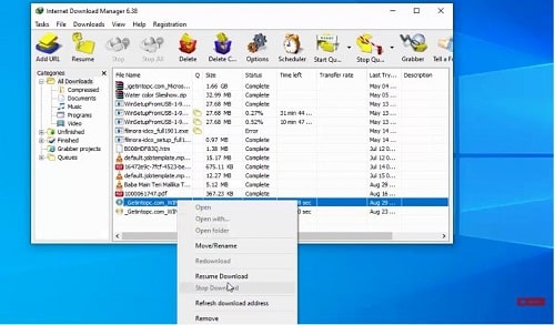IDM Download Manager- Resume Downloading-min