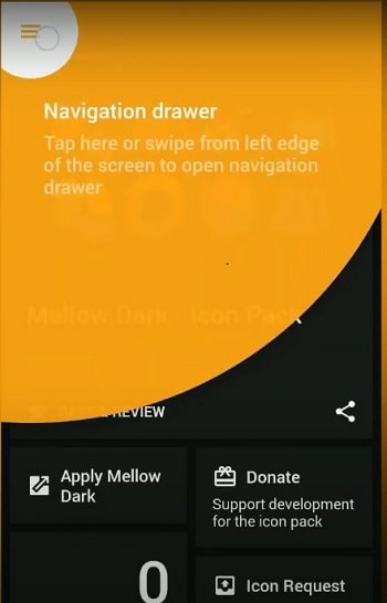 Mellow Dark - Icon Pack Mod- Navigation Bar-min